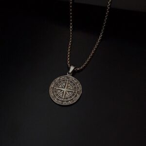 Compass Stainless Steel Necklace
