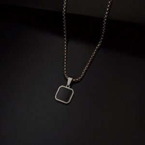 Minimalist Black Pendant Necklace