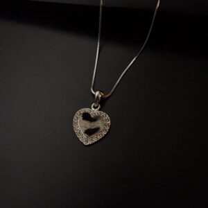 Gothic Heart Pendant Necklace